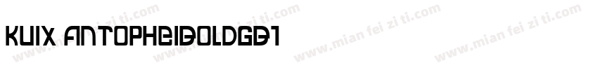 kuix anTopHeiBoldGB1字体转换